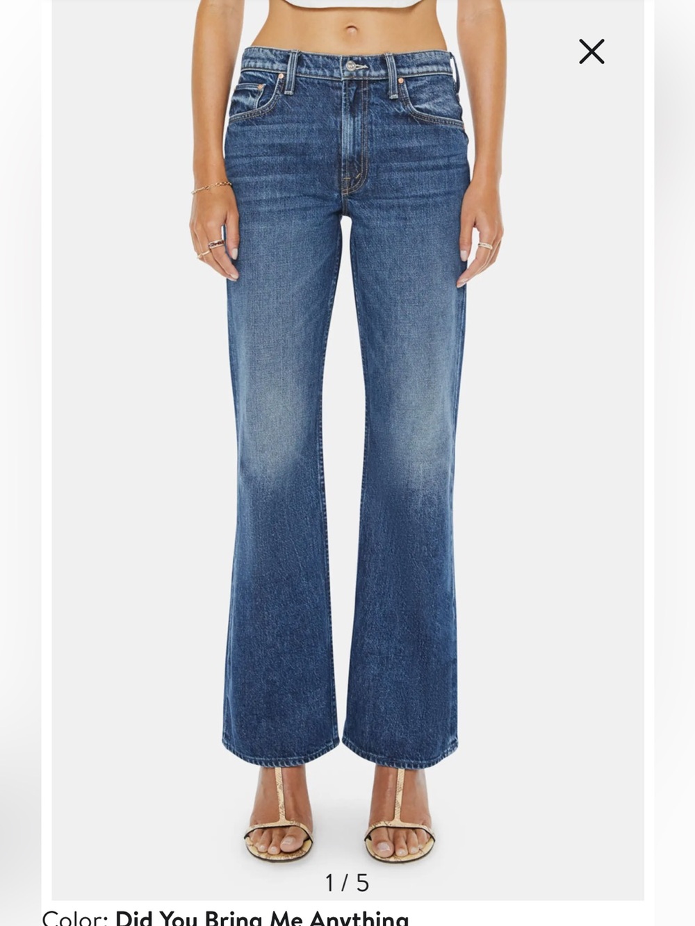 NWT Mother DID YOU BRING ME ANYTHING THE BOOKIE MID RISE SKIMP Size 27